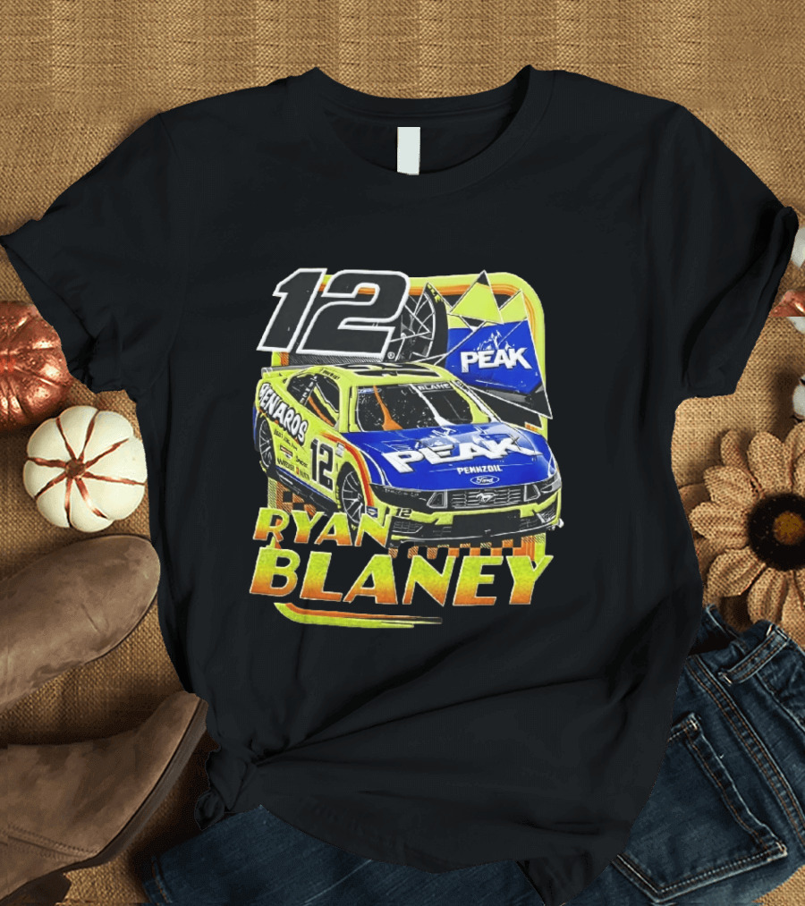 Ryan Blaney 12 Menards Car Peak Racing NASCAR T-Shirt