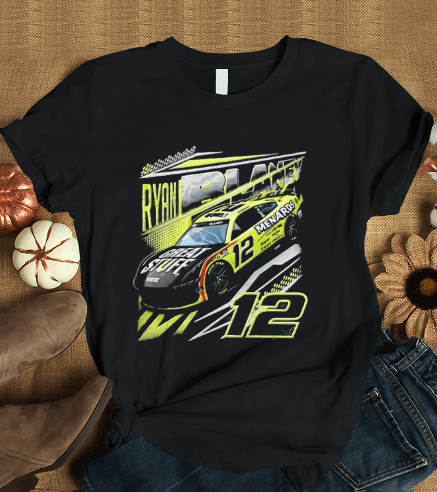 Ryan Blaney Number 12 Menards Great Stuff NASCAR Team Penske T-Shirt
