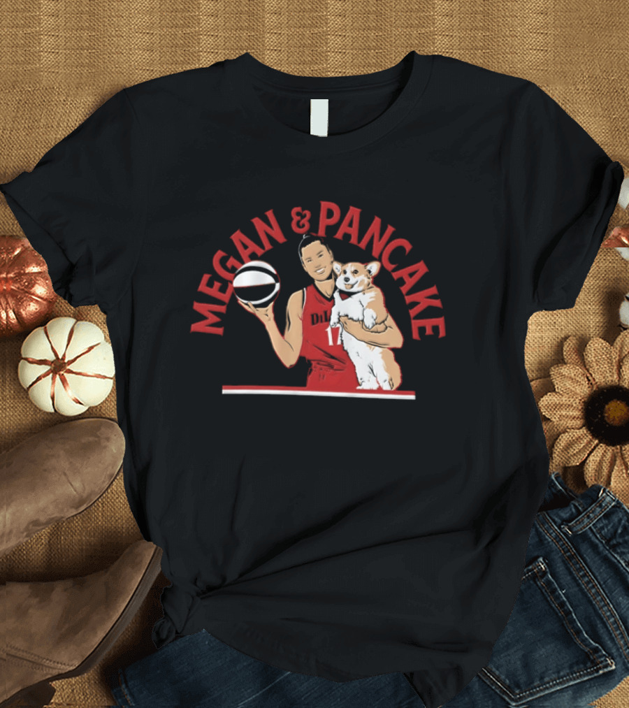 Megan & Pancake DiLeo Portland Player WNBA T-Shirt