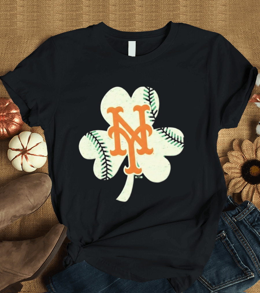 New York Mets Irish Shamrock Baseball 2026 T-Shirt