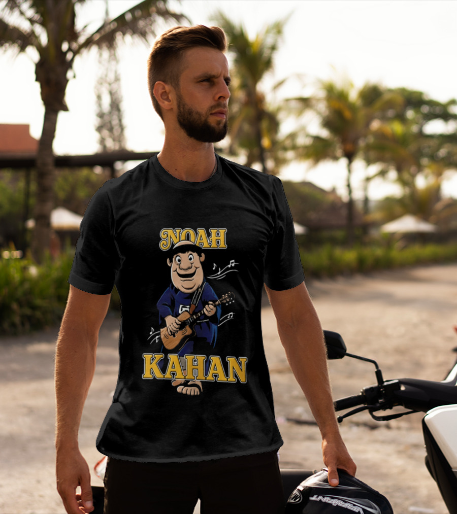 Noah Kahan Cartoon Character Playing Guitar Padres Petco Park 2026 T-Shirt