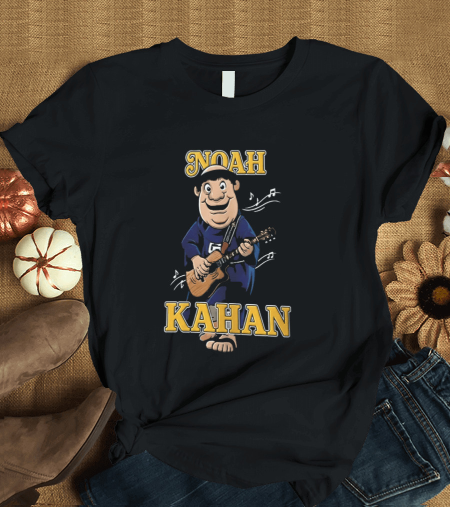 Noah Kahan Cartoon Character Playing Guitar Padres Petco Park 2026 T-Shirt