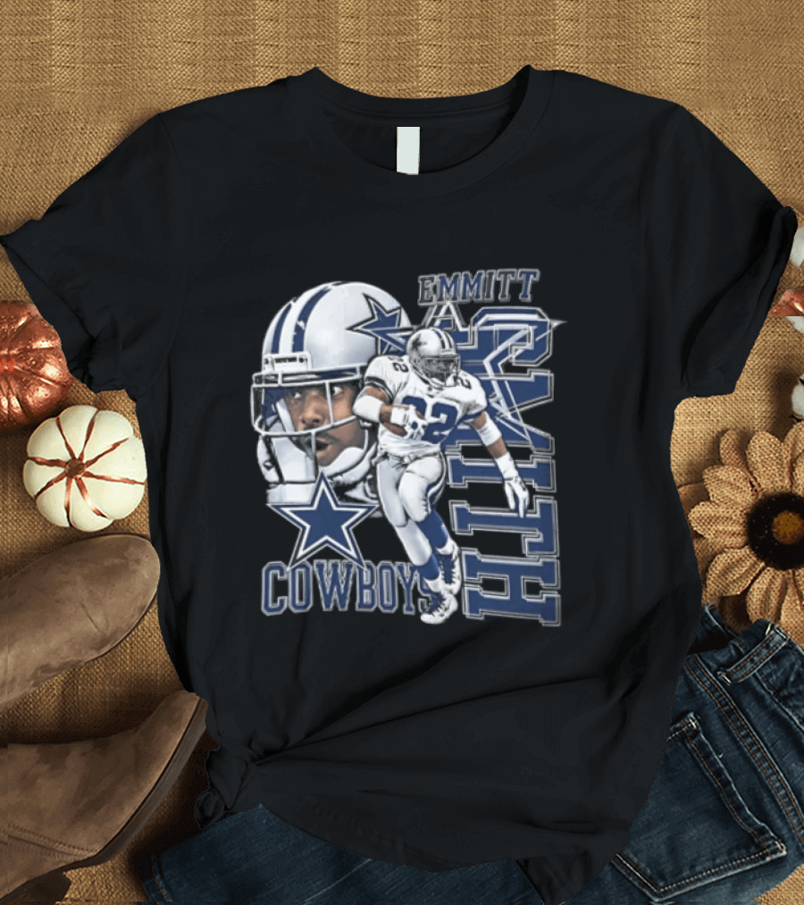 Cowboys Emmitt Smith 22 Iconic Football Legend T-Shirt
