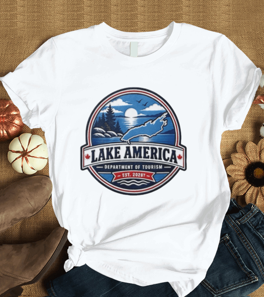 Lake America Department Of Tourism Est 20287 Nature Scenic T-Shirt