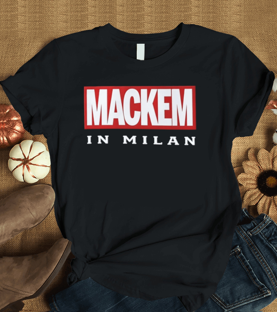 Mackem In Milan Red And White T-Shirt