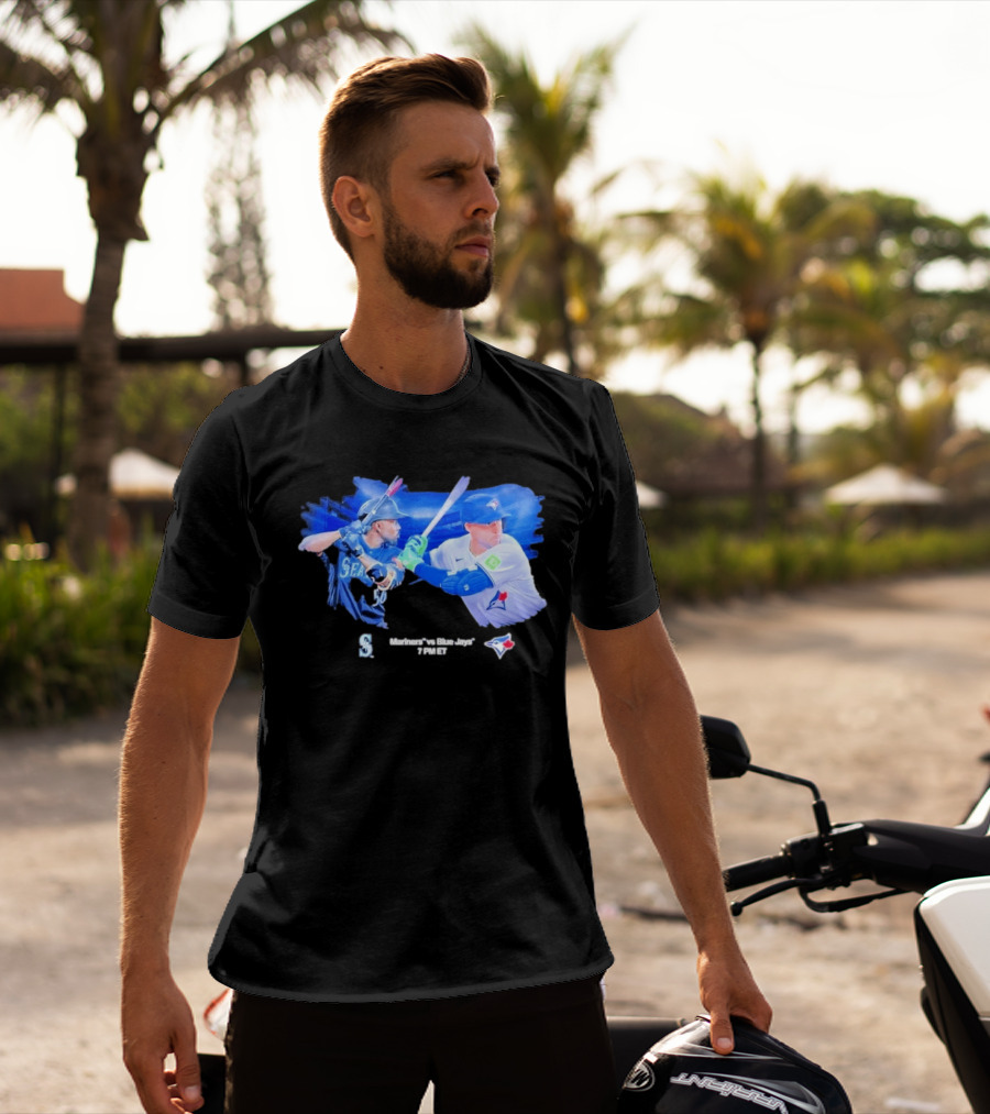 Seattle Mariners Vs Toronto Blue Jays Baseball Showdown Journey T-Shirt