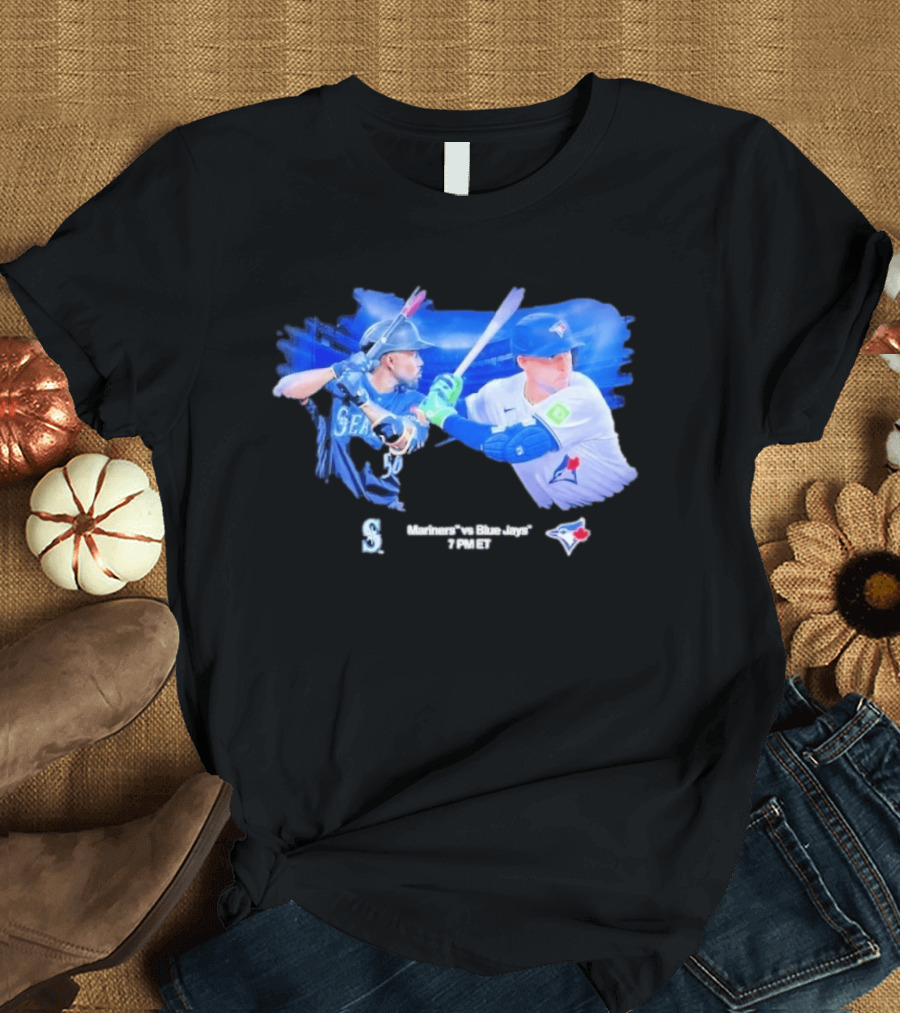 Seattle Mariners Vs Toronto Blue Jays Baseball Showdown Journey T-Shirt