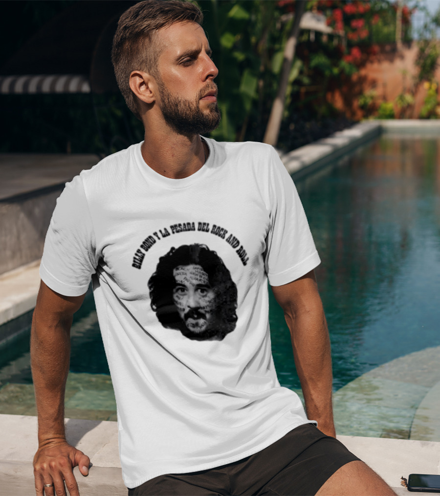 Billy Bond Y La Pesada Del Rock And Roll Monochrome Face Giuliano Canterini T-Shirt