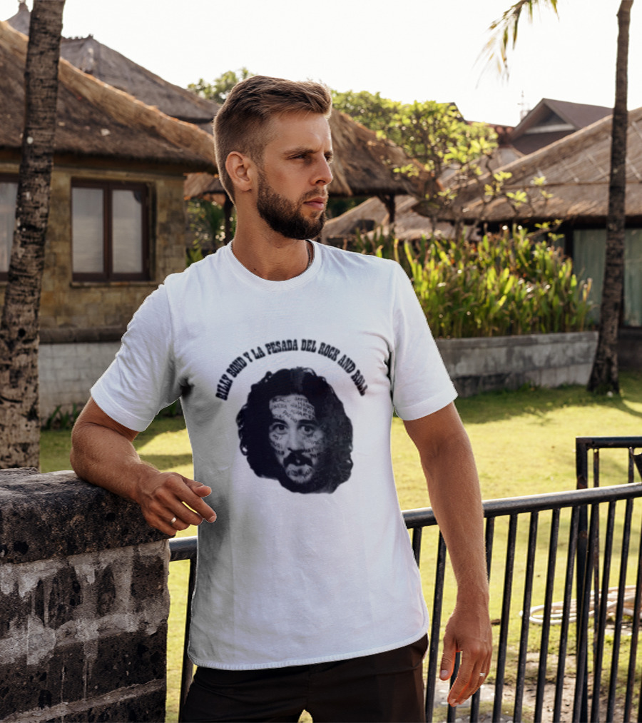 Billy Bond Y La Pesada Del Rock And Roll Monochrome Face Giuliano Canterini T-Shirt