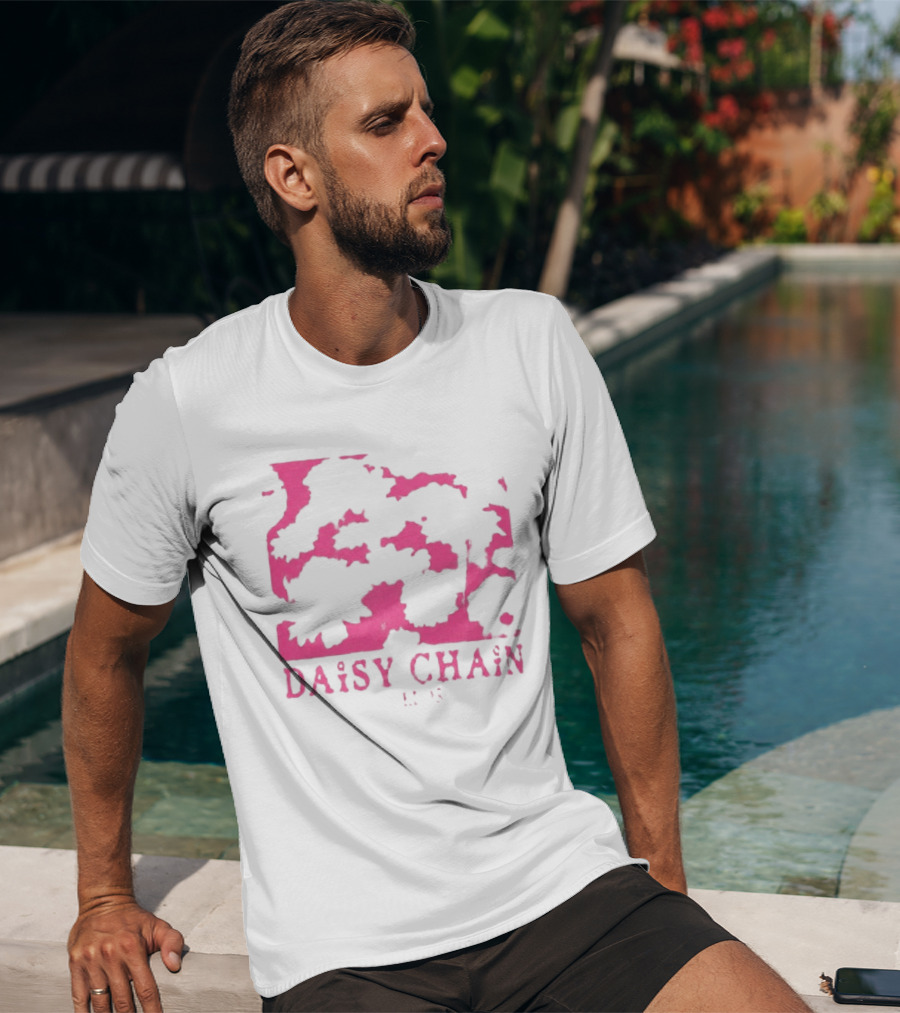 Olivia Rodrigo Daisy Chain Pink Distressed T-Shirt