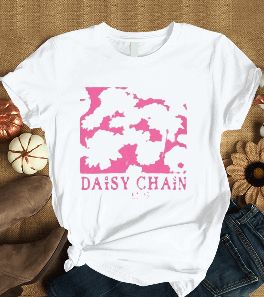 Olivia Rodrigo Daisy Chain Pink Distressed T-Shirt