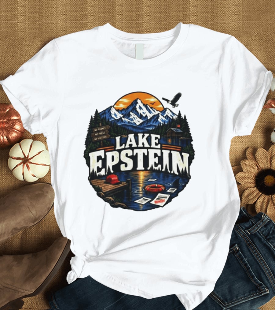 Lake Epstein No Phones No Photos No Visitors Mountain Scene T-Shirt