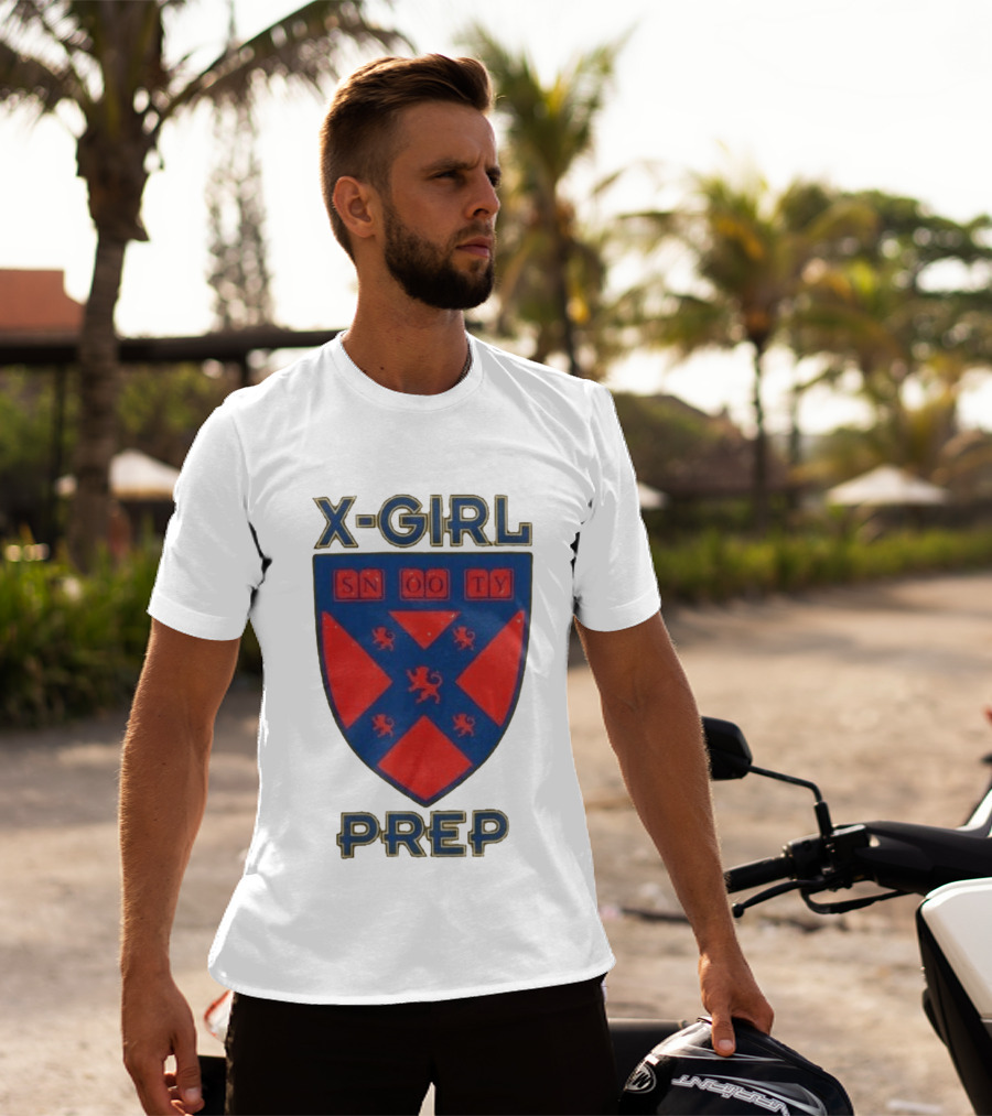 X Girl Prep Snooty Shield Emblem Lions T-Shirt