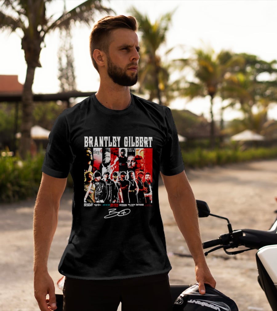 Brantley Gilbert Live Tour Band Sins Of The Father The Devil Don't Sleep Signature T-Shirt
