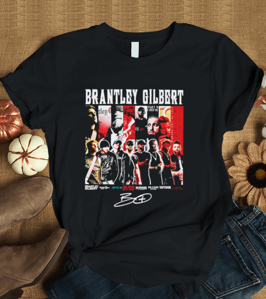 Brantley Gilbert Live Tour Band Sins Of The Father The Devil Don't Sleep Signature T-Shirt