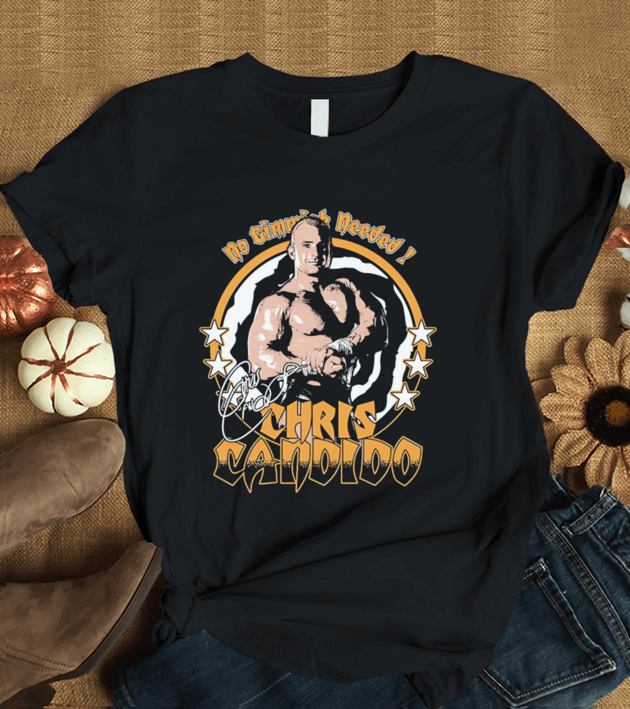 Chris Candido No Gimmicks Needed Stars Circle T-Shirt