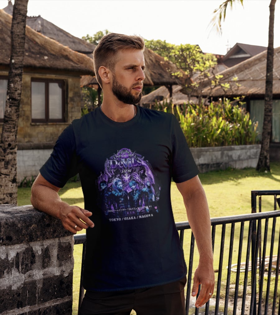 Jiluka 2026 World Tour Devils JPN Tokyo Osaka Nagoya Band Members Purple Glow T-Shirt