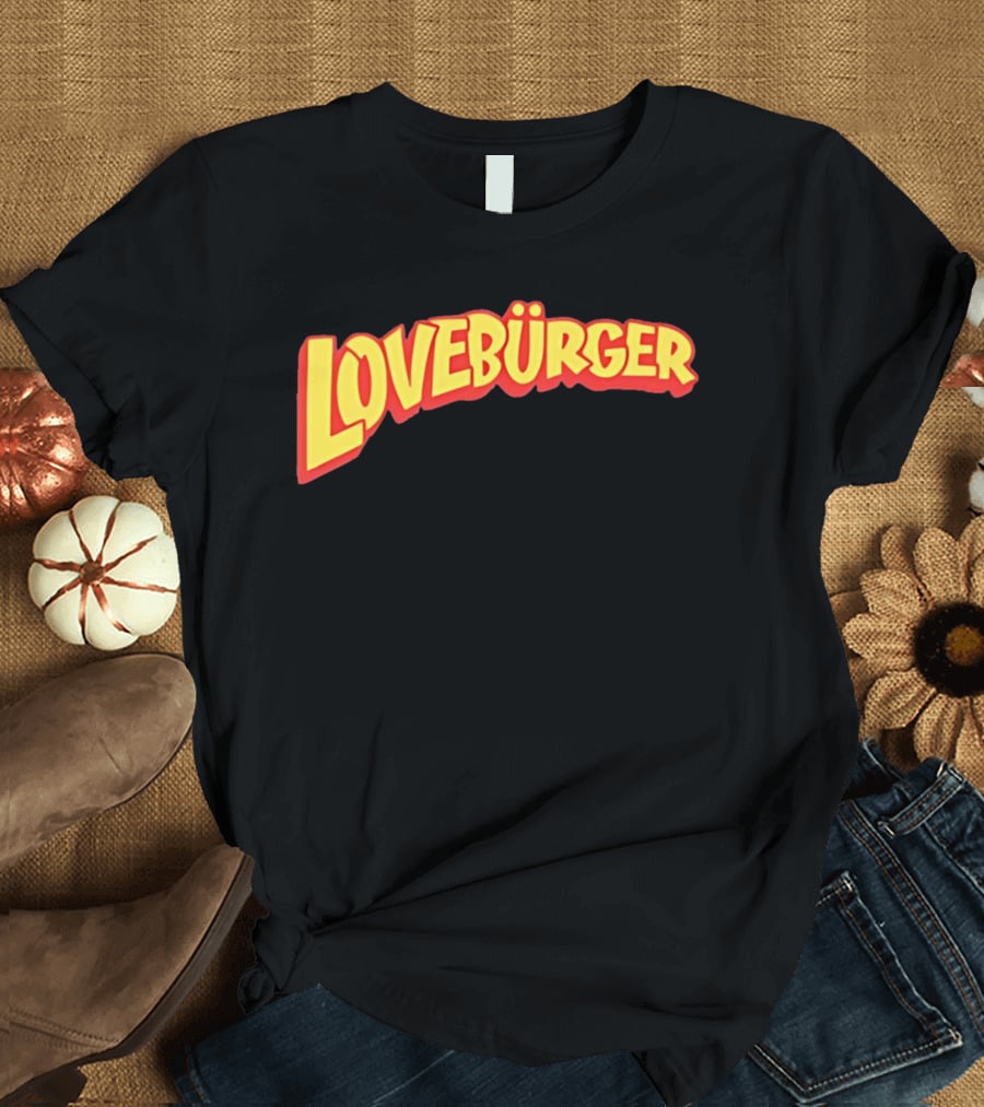 LOVEBURGER Colorful Retro Style Branding T-Shirt