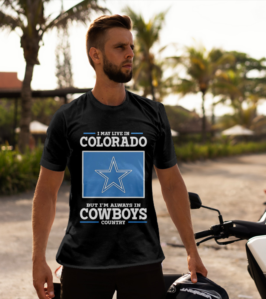Colorado Resident Dedicated To Cowboys Country With Iconic Star T-Shirt