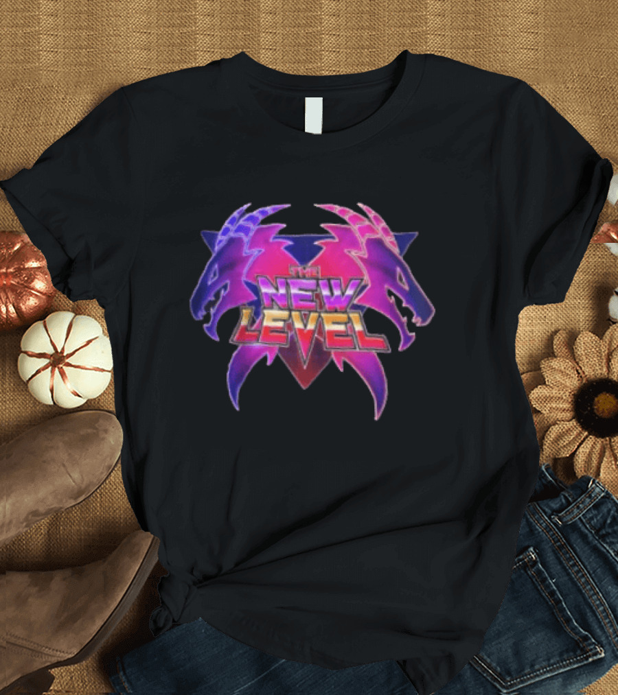 The New Level Dual Dragon Emblem Level Up T-Shirt