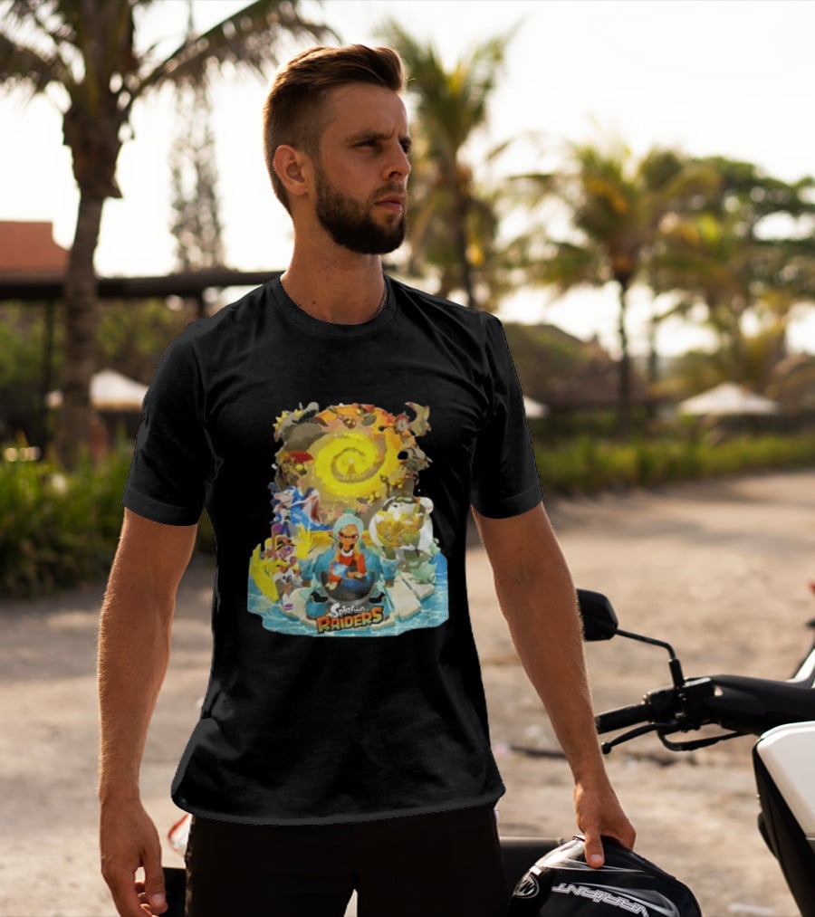 Splatoon Raiders Dive Deep Adventure With Iconic Characters And Vibrant Ocean Themes T-Shirt