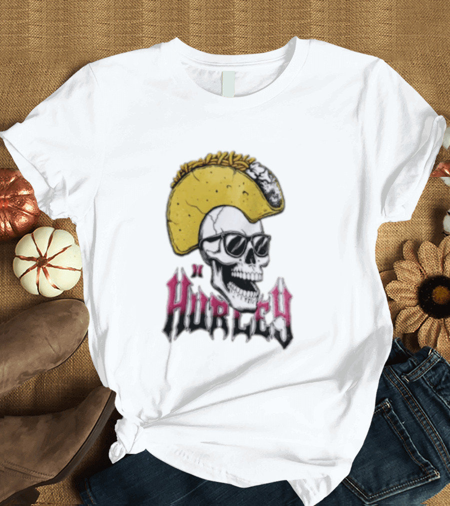 Hurley Skull Taco Mohawk Punk T-Shirt