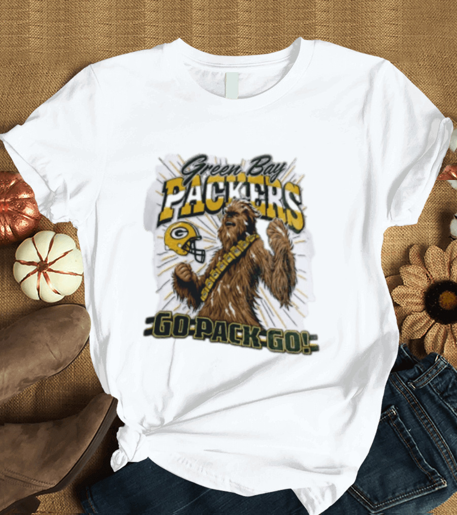 Green Bay Packers Chewbacca Go Pack Go T-Shirt