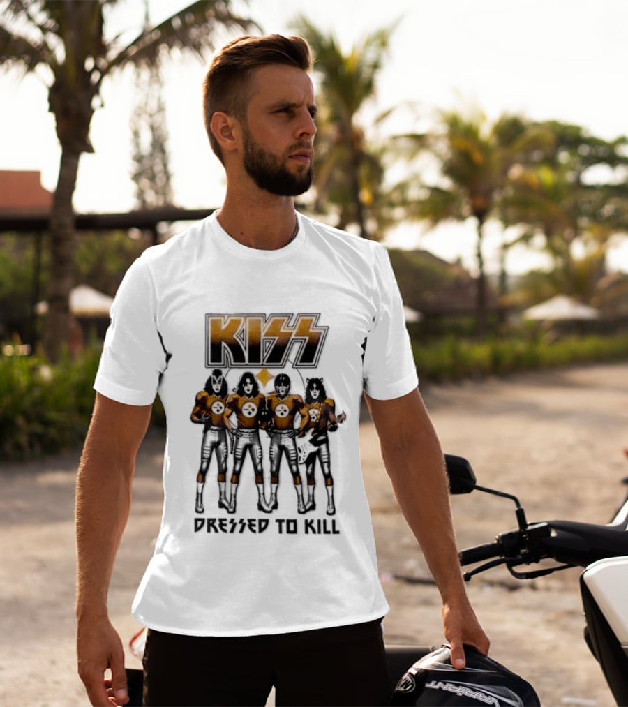 Pittsburgh Steelers KISS Dressed To Kill Football Fan Gear T-Shirt
