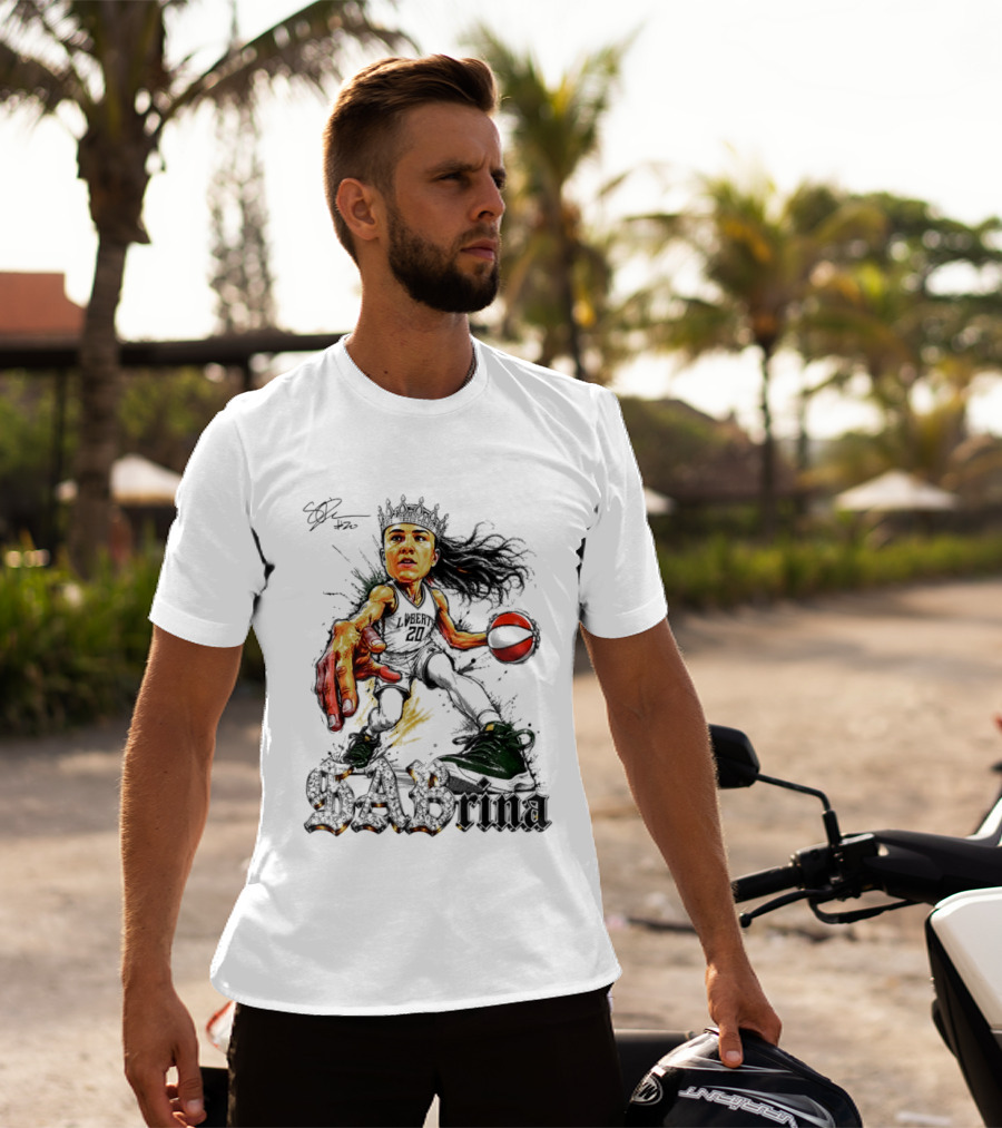 Sabrina 20 Liberty Basketball Player Art Slam Dunk T-Shirt