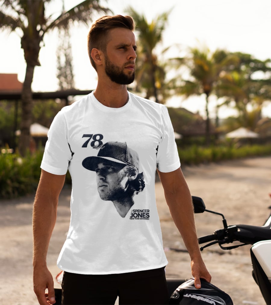 Spencer Jones No 78 New York Yankees MLB Lineage Series T-Shirt