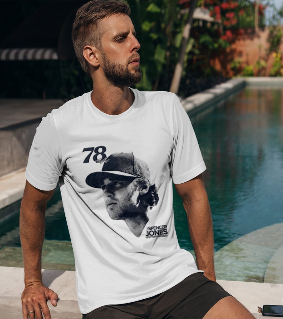 Spencer Jones No 78 New York Yankees MLB Lineage Series T-Shirt