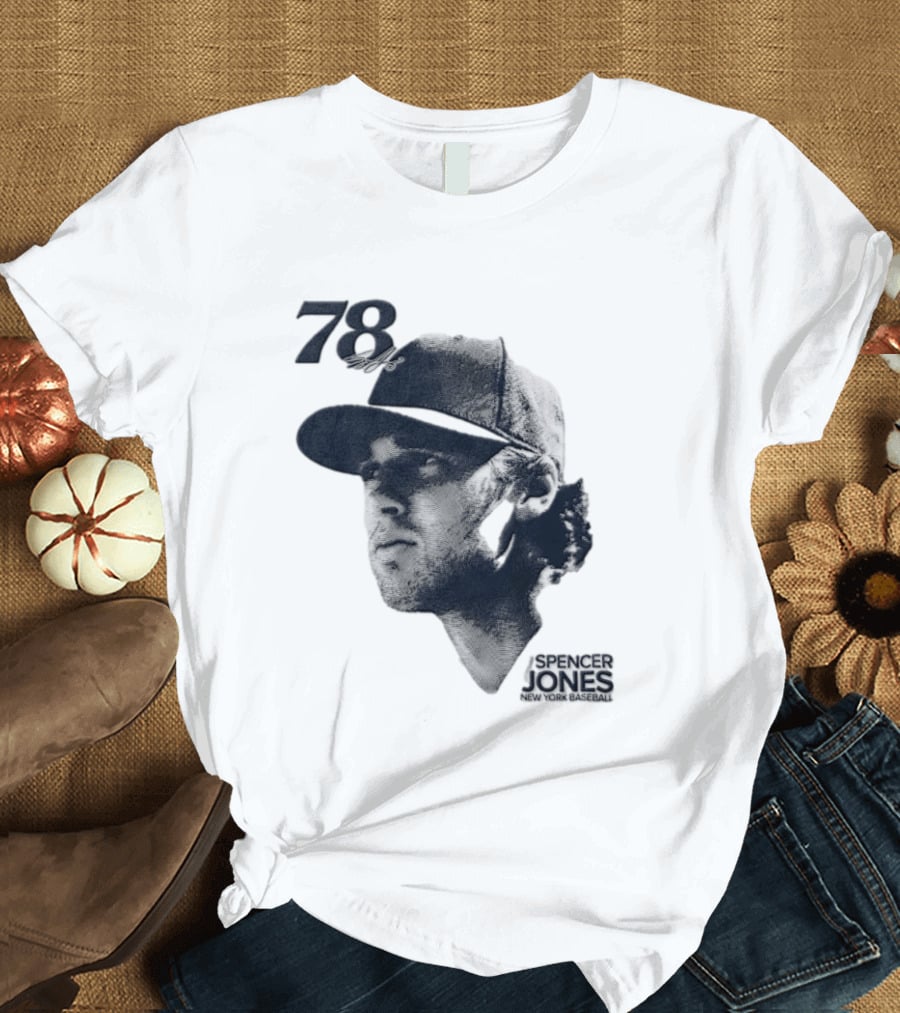 Spencer Jones No 78 New York Yankees MLB Lineage Series T-Shirt