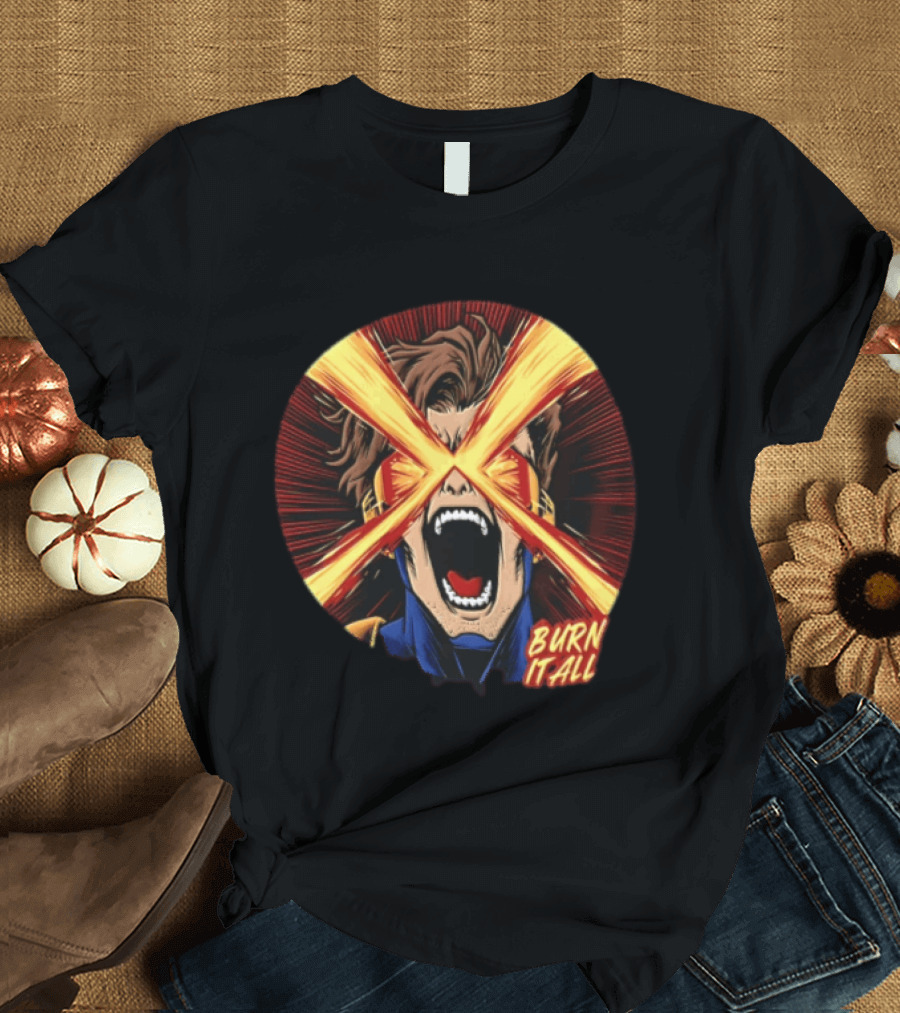 Burn It All Scream Visor Optic Beams T-Shirt