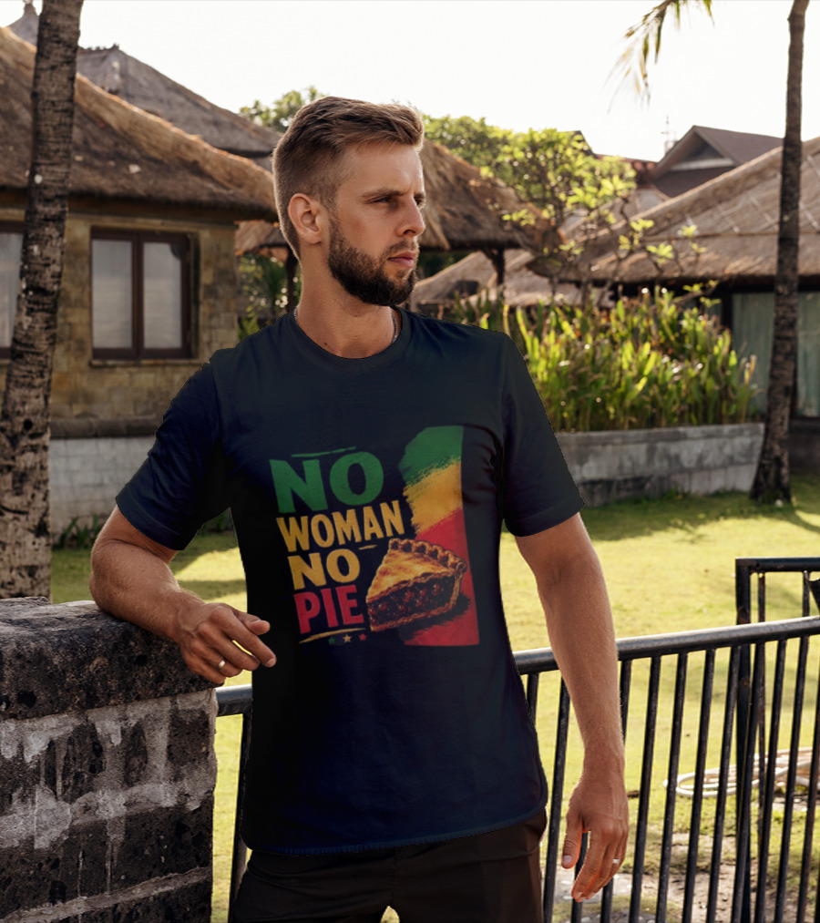 No Woman No Pie Cherry Pastry Rasta T-Shirt