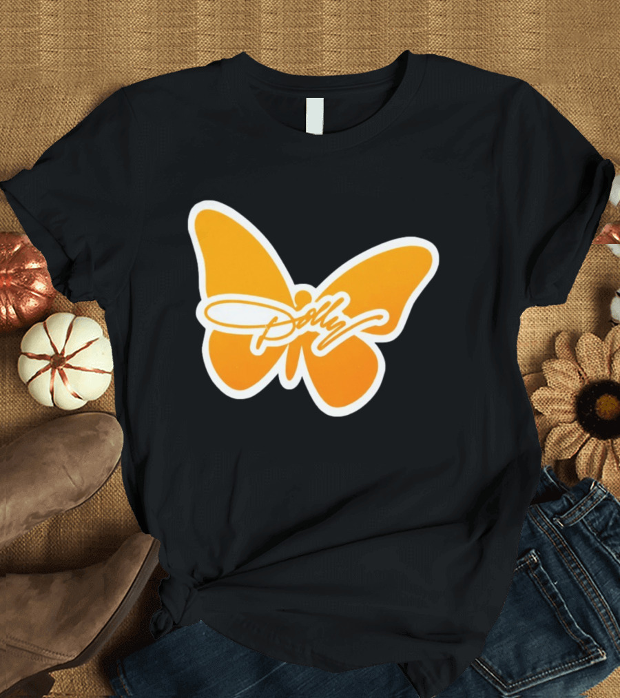 Tennessee Dolly Parton Butterfly Heritage Football T-Shirt