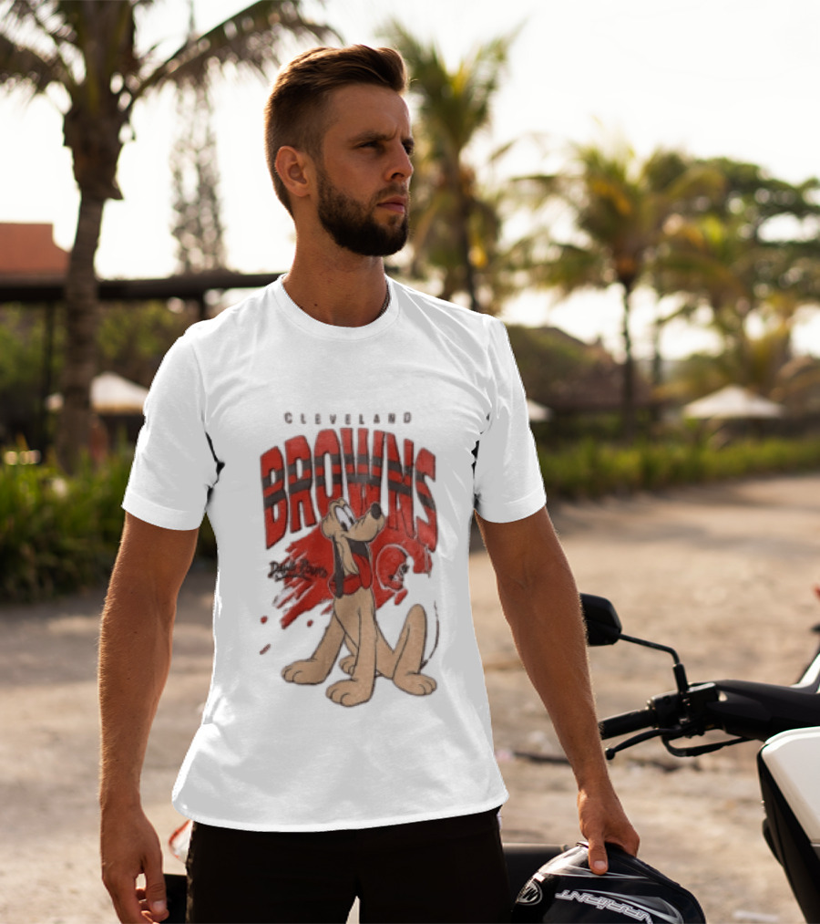 Cleveland Browns Pluto Dawg Pound Football Fan Gear T-Shirt