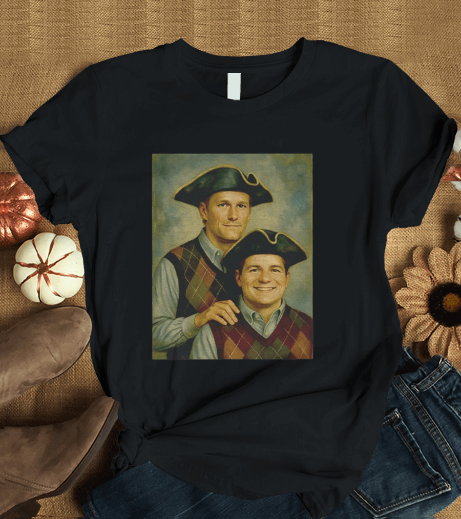 Tom Brady Drake Maye Step Brothers Colonial Costume T-Shirt