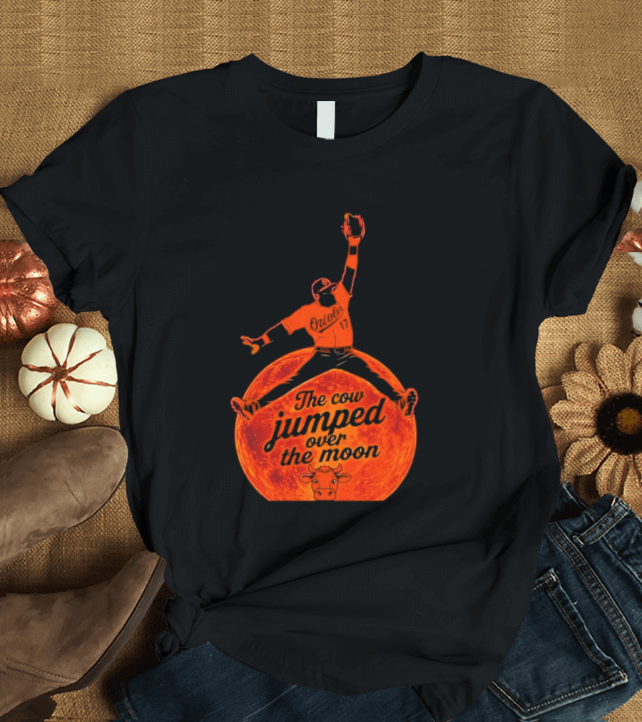 Colton Cowser The Cow Jumped Over The Moon Baseball Catcher T-Shirt