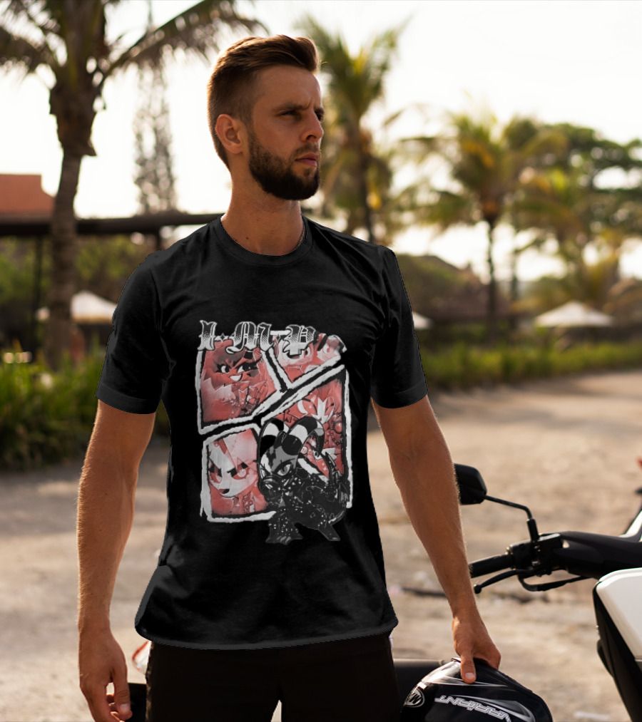 I M P Helluva Boss Chibi Characters Comic Panel T-Shirt