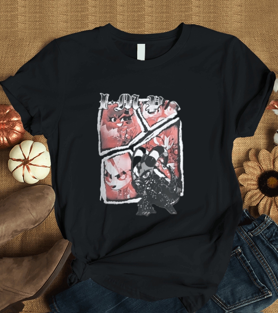 I M P Helluva Boss Chibi Characters Comic Panel T-Shirt