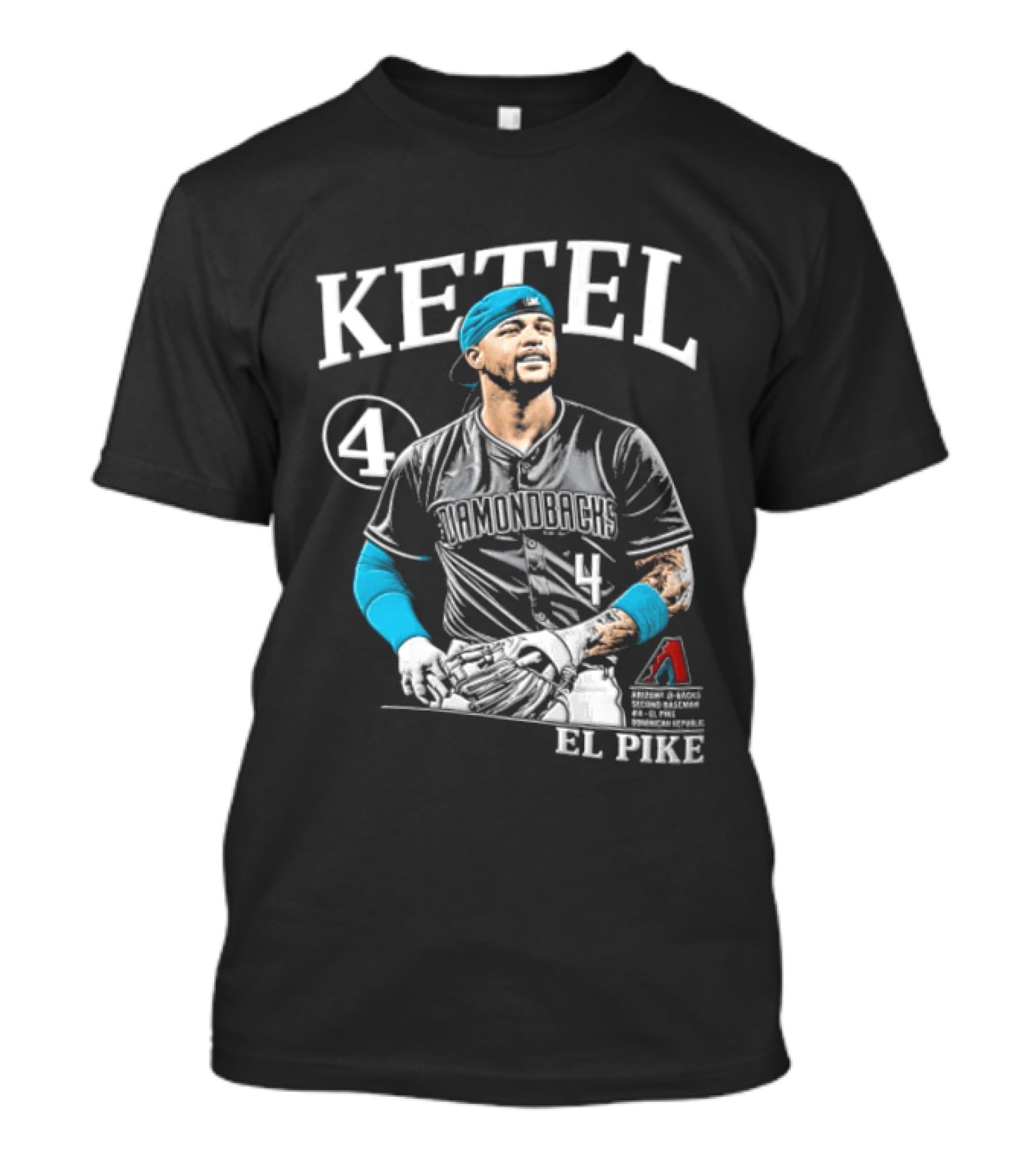 Ketel Marte 4 El Pike Dominican Arizona Diamondbacks MLB T-Shirt