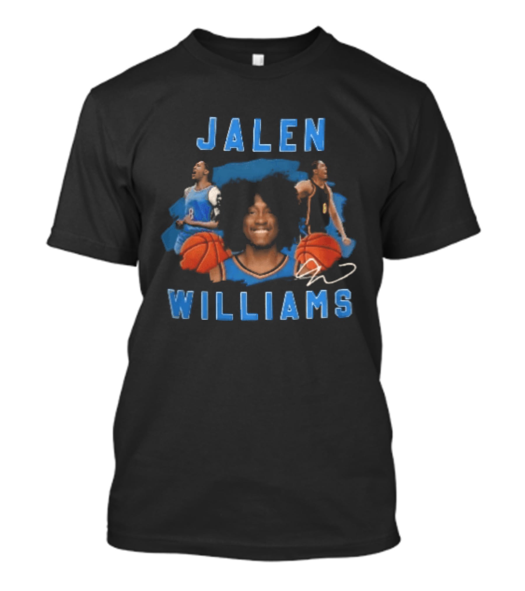 Jalen Williams Basketball Player Collage Bootleg T-Shirt