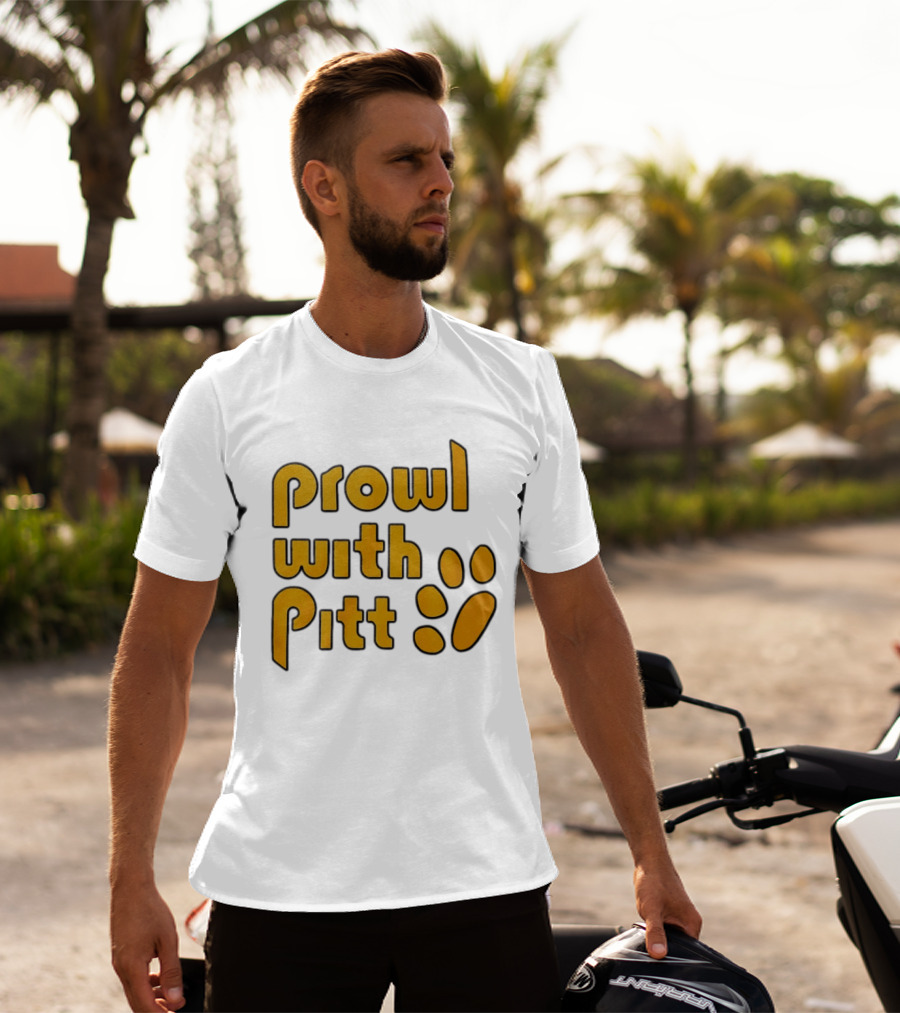 Prowl With Pitt Paw Print Pittsburgh Spirit T-Shirt