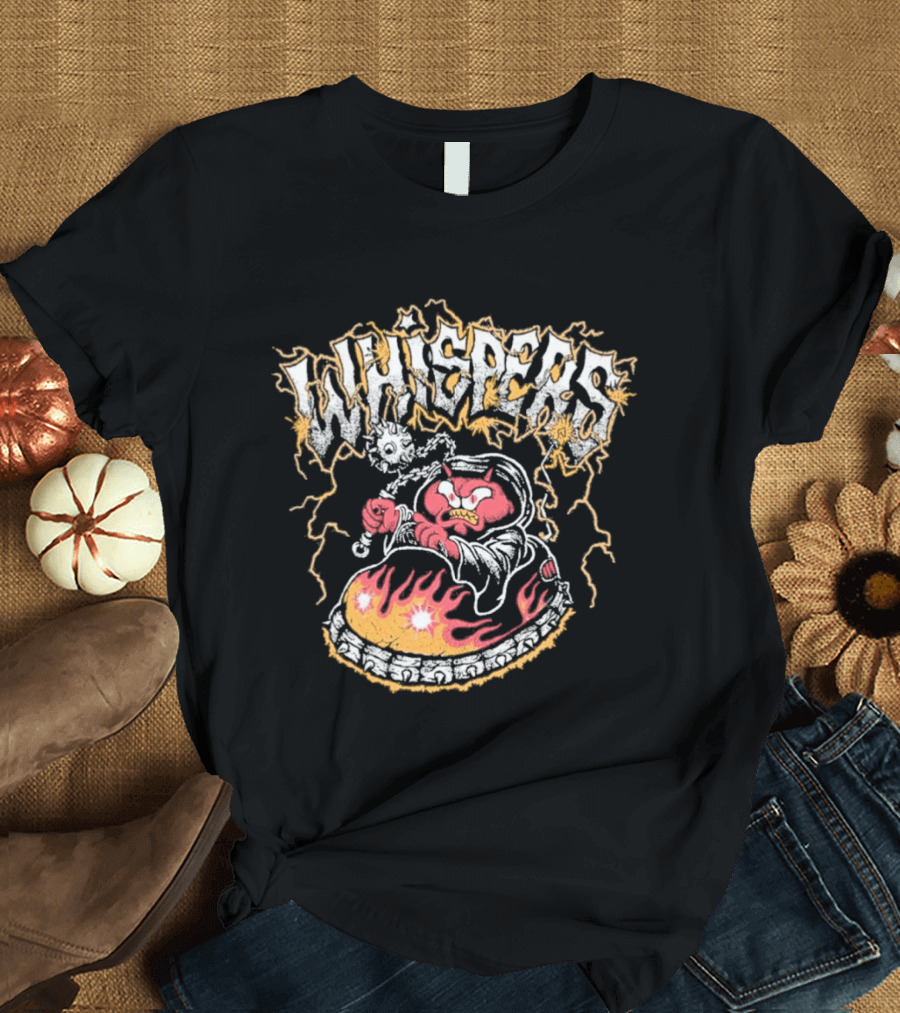 Whispers Armada Bumper Car Devil Flames Lightning T-Shirt