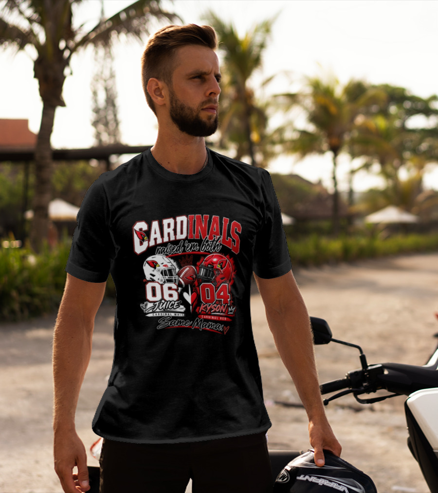 Cardinals Raised 'em Both 06 White Juice Vs 04 Red Kyson Bax Memx T-Shirt