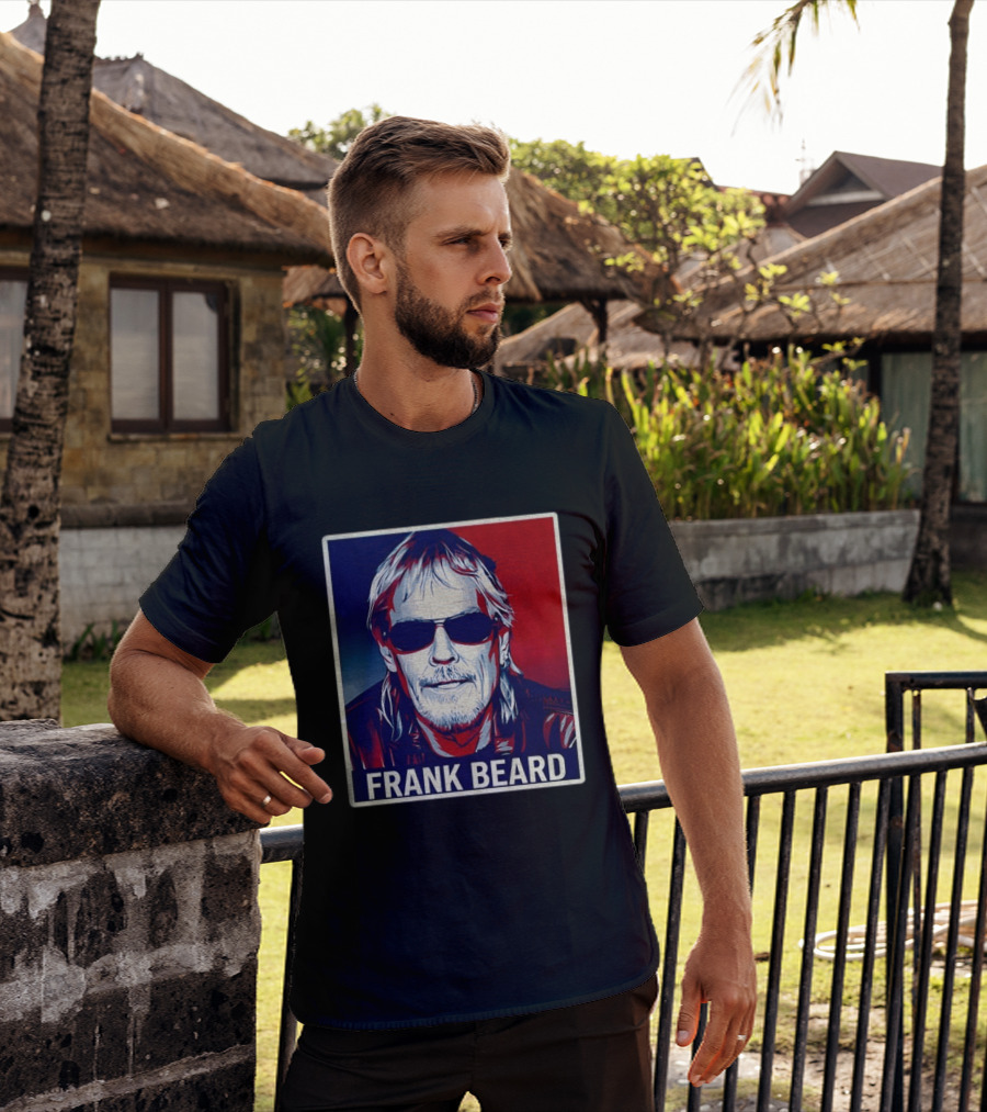 Frank Beard Vintage Rocker Sunglasses T-Shirt
