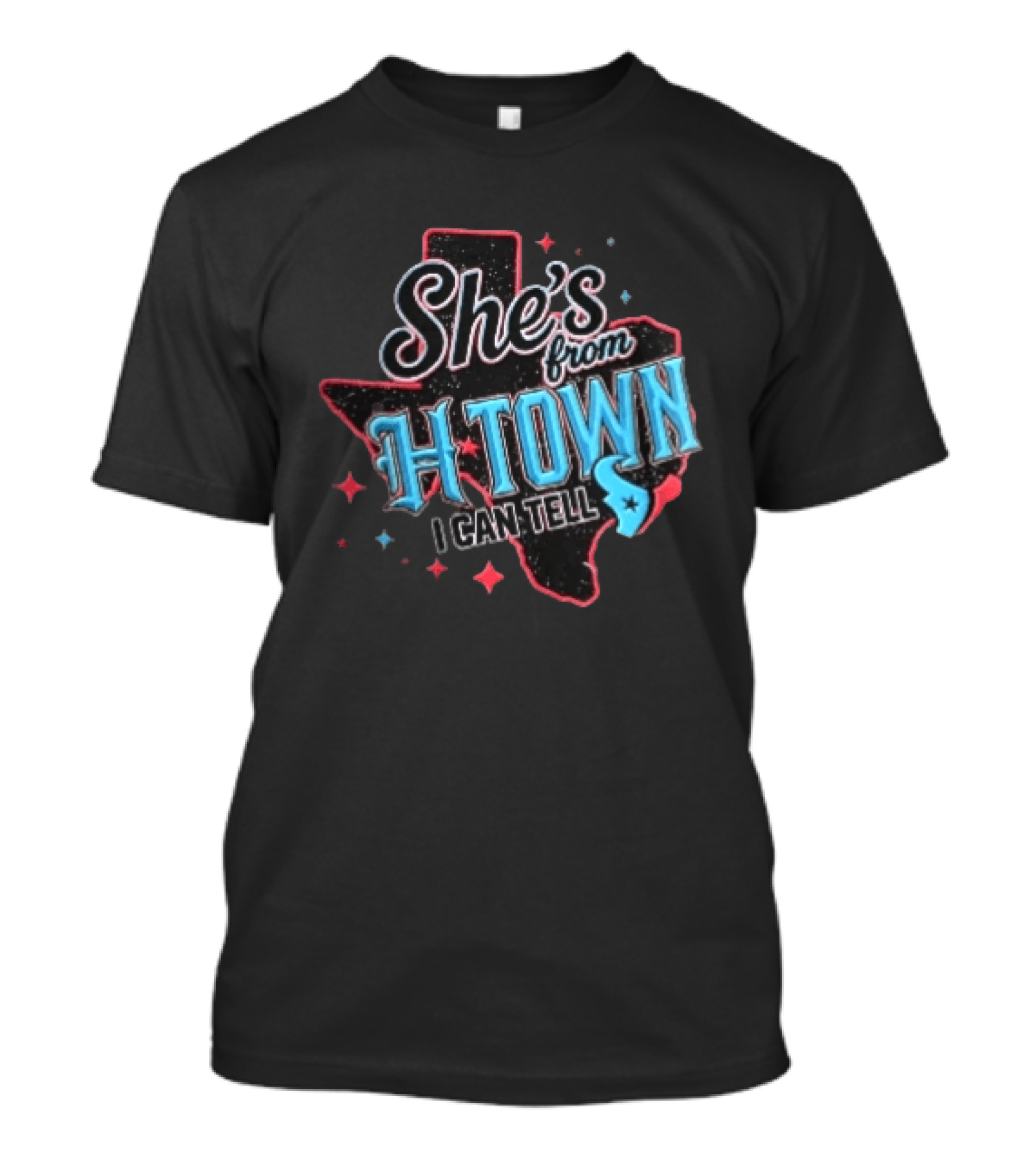 She's From H Town Texas Stars I Can Tell T-Shirt