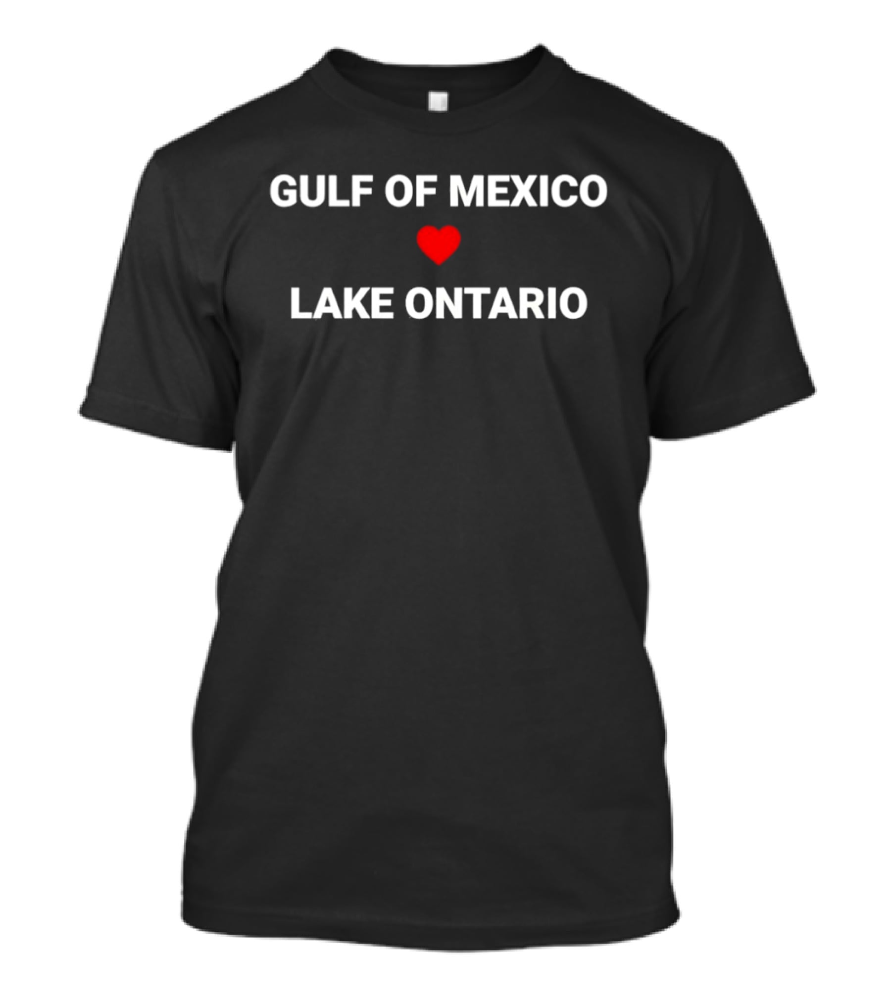 Gulf Of Mexico Heart Lake Ontario Resist T-Shirt
