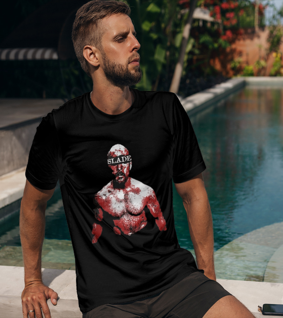 Slade Warrior Bleeding Covered In Blood Bold Headband T-Shirt