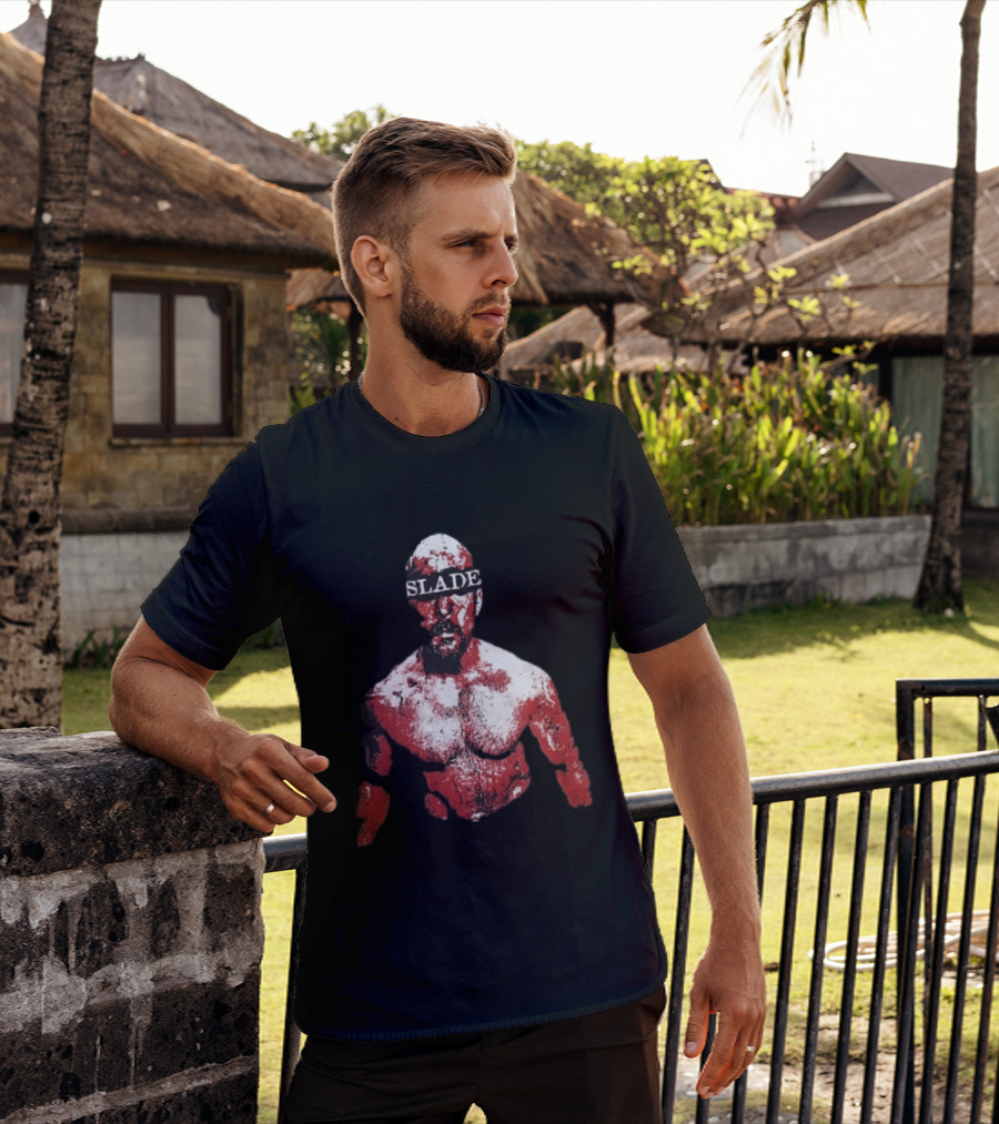 Slade Warrior Bleeding Covered In Blood Bold Headband T-Shirt